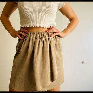 Wilfred Free Aritzia Suede Skirt